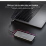 Nano Cable 10.16.1009 - Hub USB-C 9 en 1 Docking Station, 3xUSB 3.0/2xHDMI 4K@30Hz/RJ45 Gigabit/Lector SD-TF/USB-C PD 100W, Aluminio Gris 15 cm